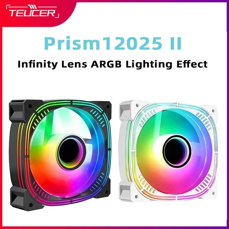 TEUCER Prism12025 II Ŭ ̷  ȿ PC ̽ ǳ, 120mm, 5V, 3  ARGB , PC ̽ ǻ ð ǳ